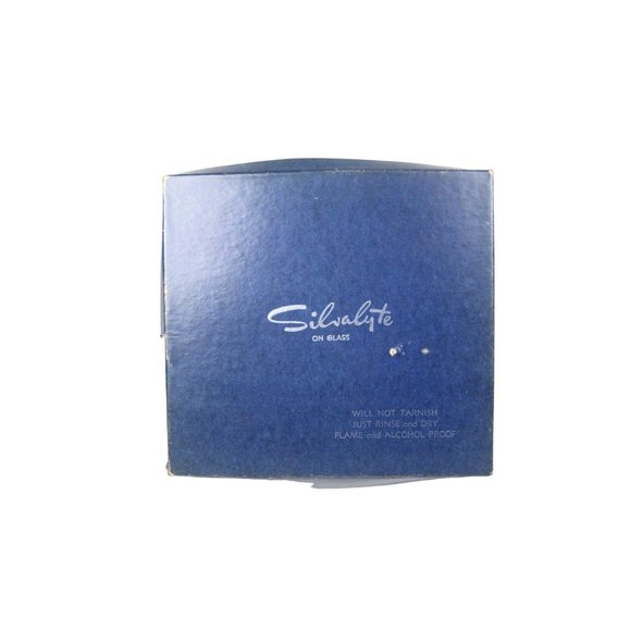 Vintage Silvalyte Trefoil Leaf Candy Dish Glass Silverplate Mid Century 1960 - Picture 2 of 10